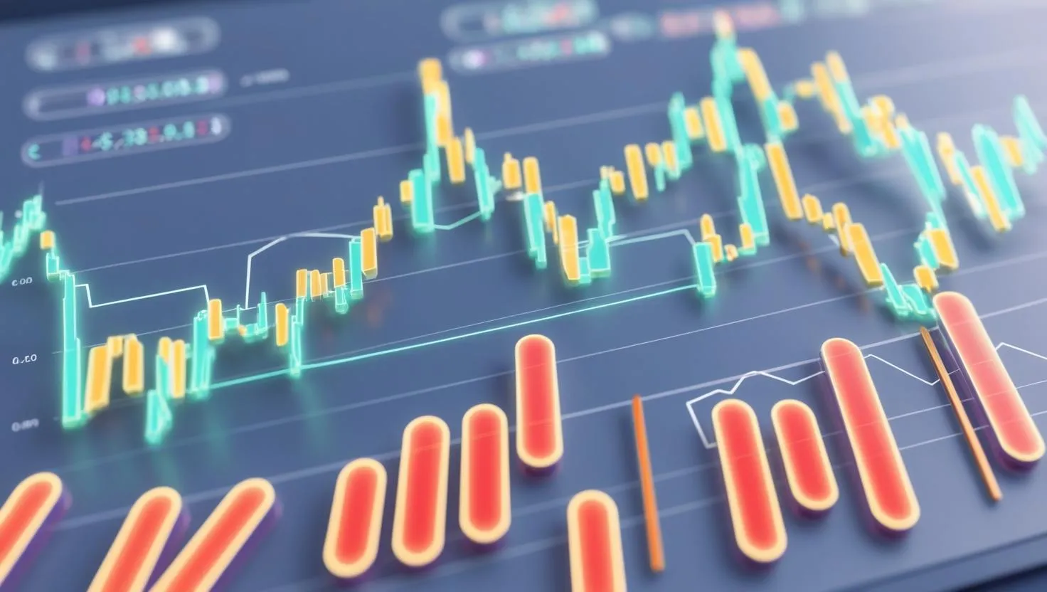 Educational trading screenshot with annotations and highlights