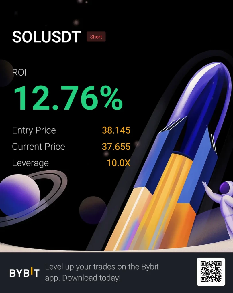 Professional SOL USDT ByBit trading screenshot generator – crypto PnL, trade history, profit and loss, customizable mockup for traders